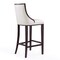 Manhattan Comfort Fifth Avenue Bar Stool in Pearl White and Walnut (Set of 3) 3-BS007-PW - alternate 3